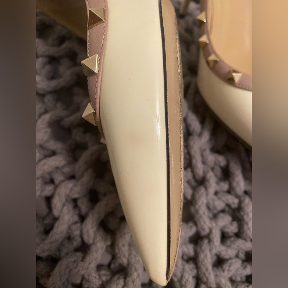 Valentino Studded heels cream size 40.5 - Picture 9 of 10